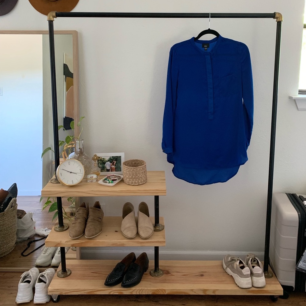 Blue dress top